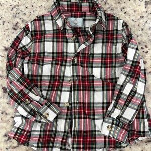 Class Club Kids Plaid Shirt - Red, Green, and White